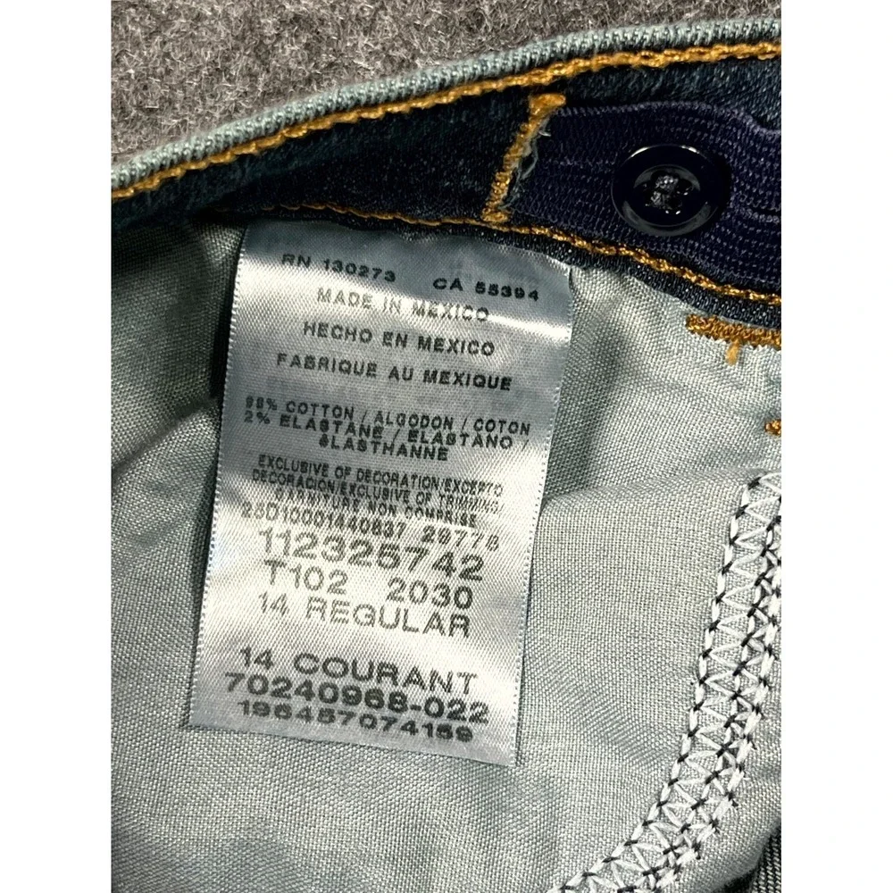 Wrangler 5 Star Jeans Boys 14 Blue Denim Cotton Medium Wash Classic‎ Fit